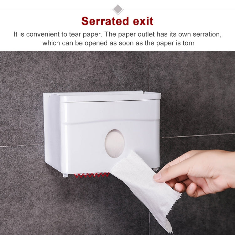 Multifunction Suction Wall Punch Free Bathroom Bathroom Plastic Paper Towel Holder Storage Rack