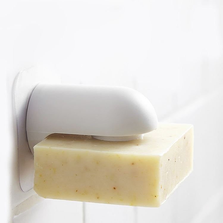 2 PCS Bathroom Punch Free Household Wall Mount Magnet Suction Drain Soap Box