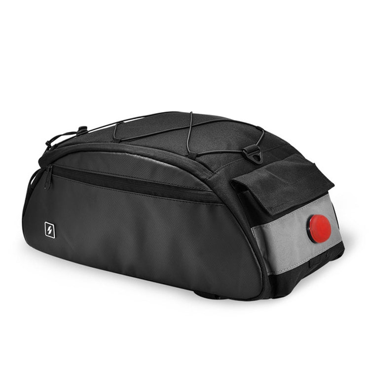 SAHOO Large Capacity Safety Bicycle Shelf Package Tail Bag, Size:  41x18x18CM, Color:Lighted