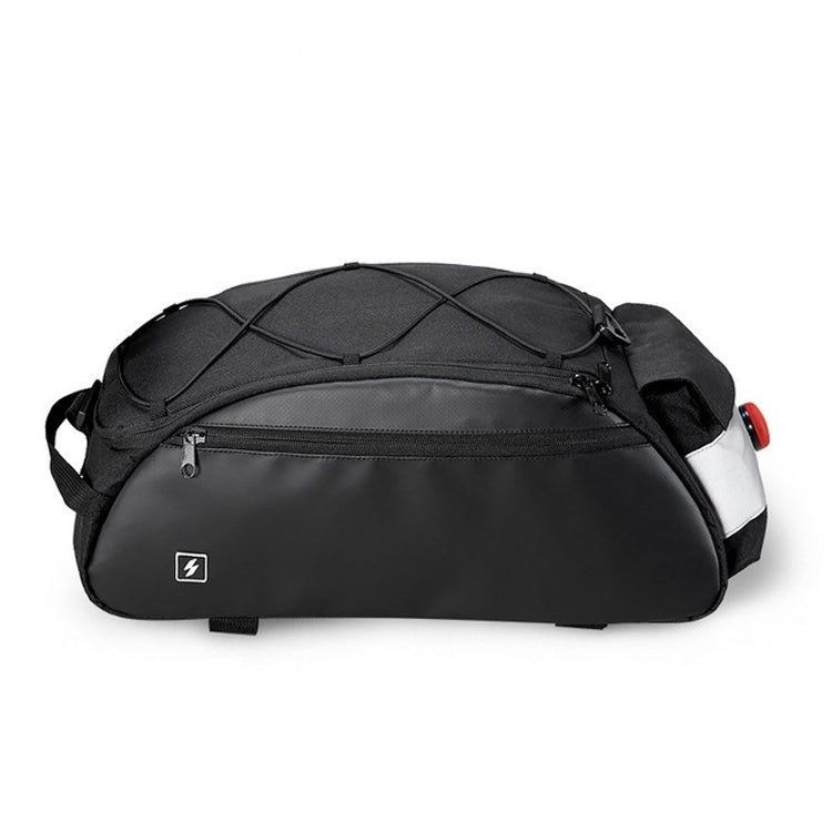 SAHOO Large Capacity Safety Bicycle Shelf Package Tail Bag, Size:  41x18x18CM, Color:Lighted