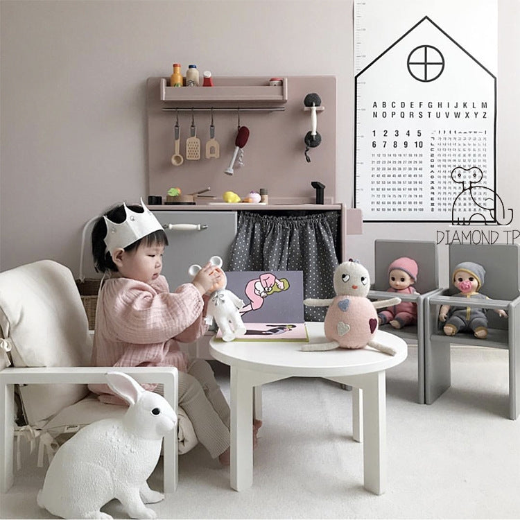 Child Early Education Puzzle Enlightenment Height Ruler Cognitive Number English Learning Waterproof Wall Stickerï¼ŒSizeï¼š 75x53 cm