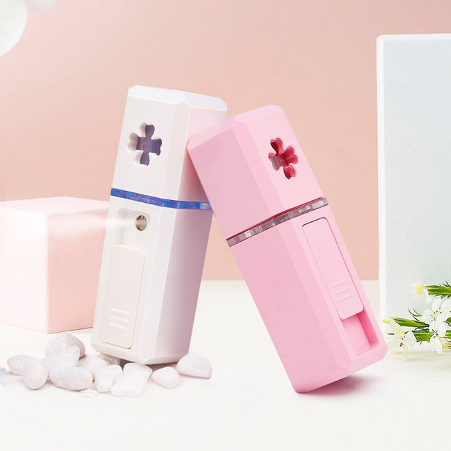 USB Handheld Cold Spray Facial Humidifier Automatic Alcohol Sprayer