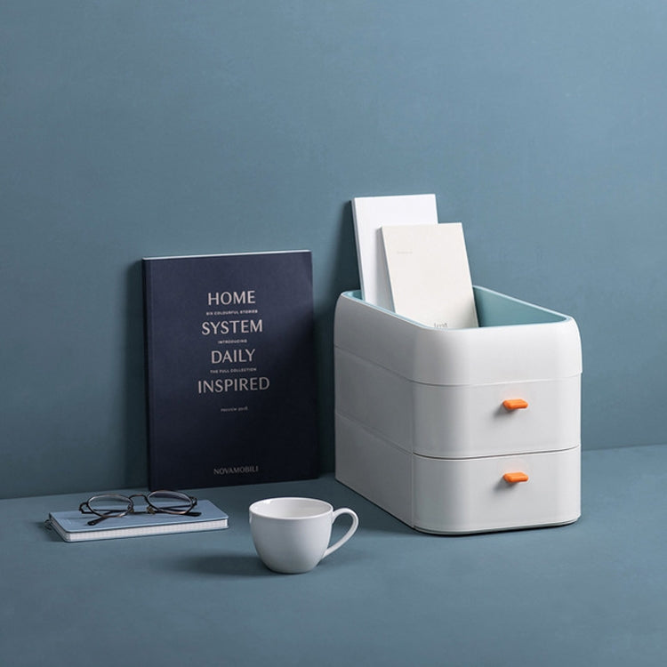 Drawer-type Desktop Storage and Finishing Box Can Superimpose Office File Racks, Style:3 Layer