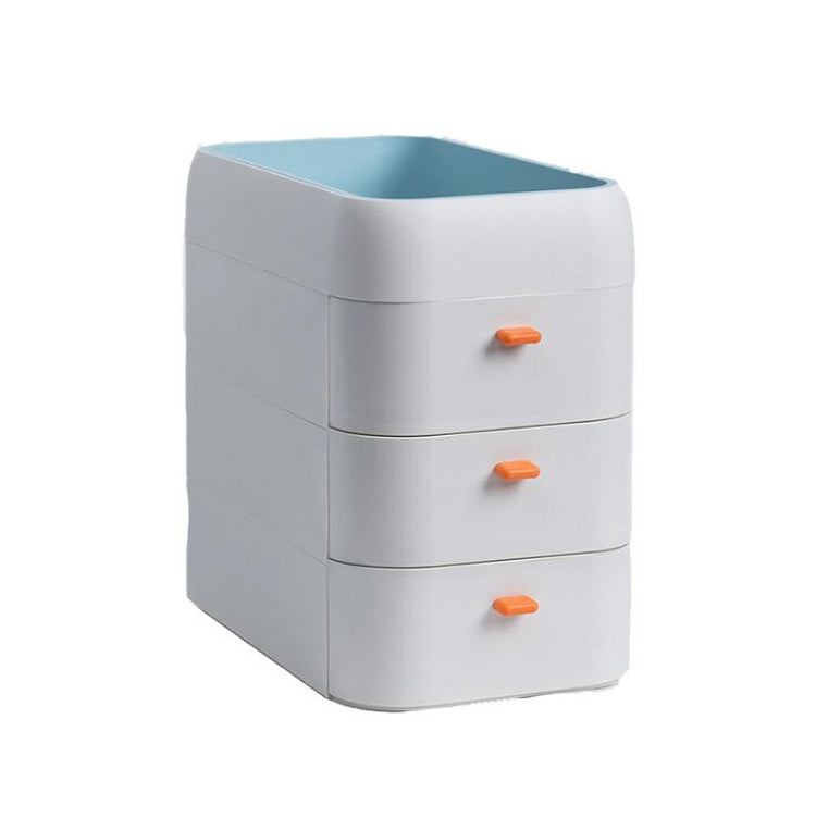 Drawer-type Desktop Storage and Finishing Box Can Superimpose Office File Racks, Style:4 Layer