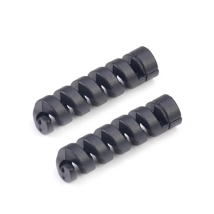 100 PCS Spiral Style Silicone Data Cable Protective Cover Anti-wire Break Winder