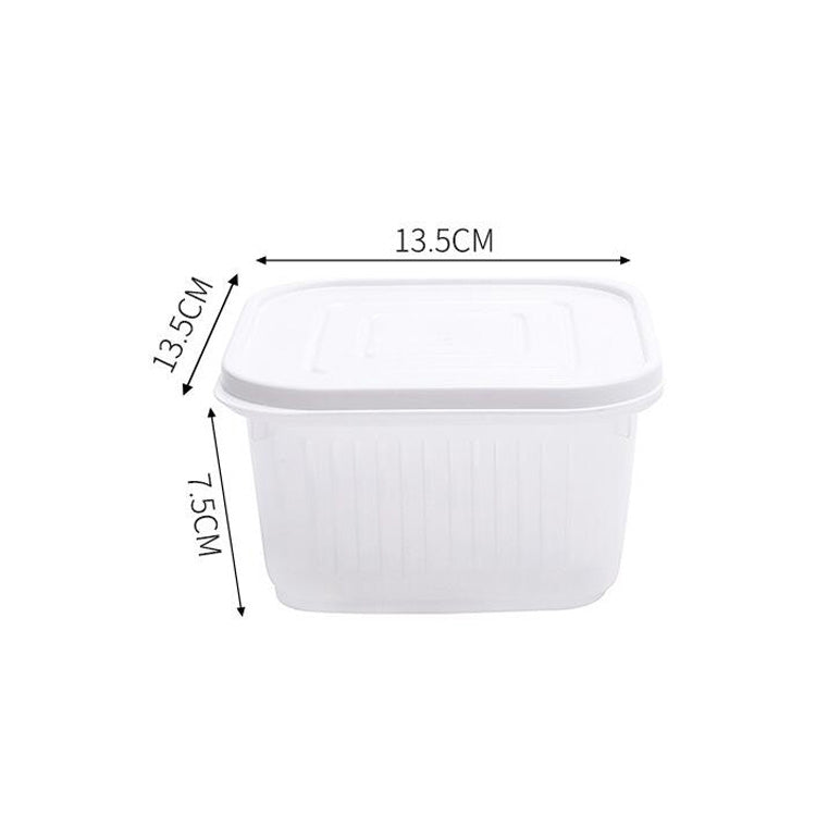 Kitchen Refrigerator Fruit And Vegetable Drain Storage Box with Cap