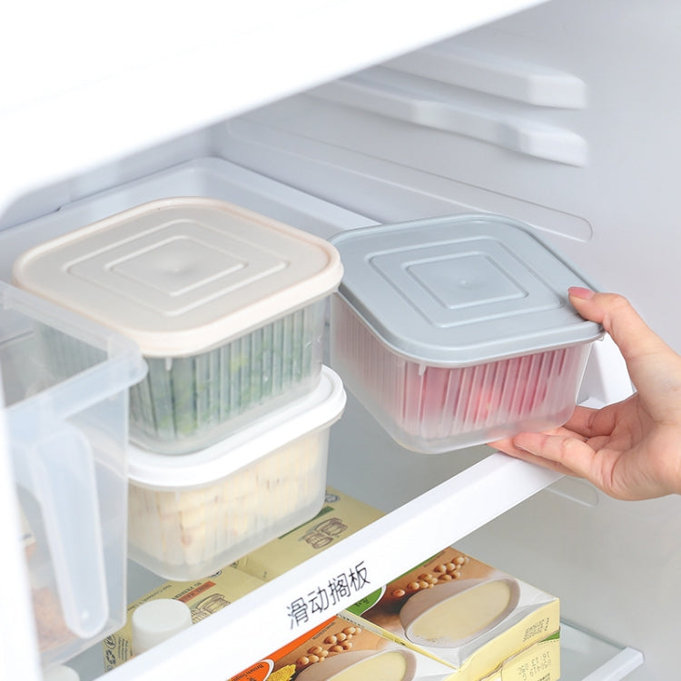 Kitchen Refrigerator Fruit And Vegetable Drain Storage Box with Cap