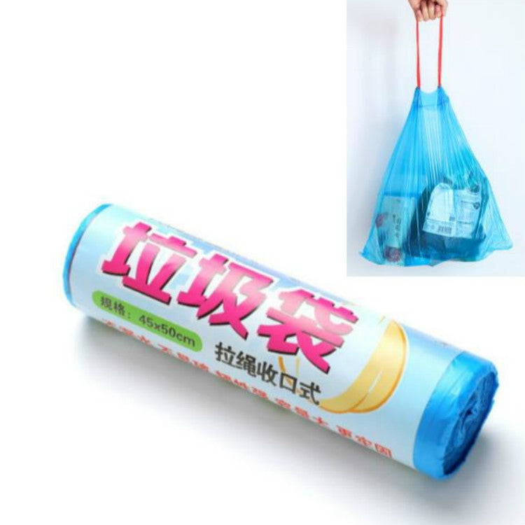 Portable Drawstring Closing Thickening Indoor Garbage Bag