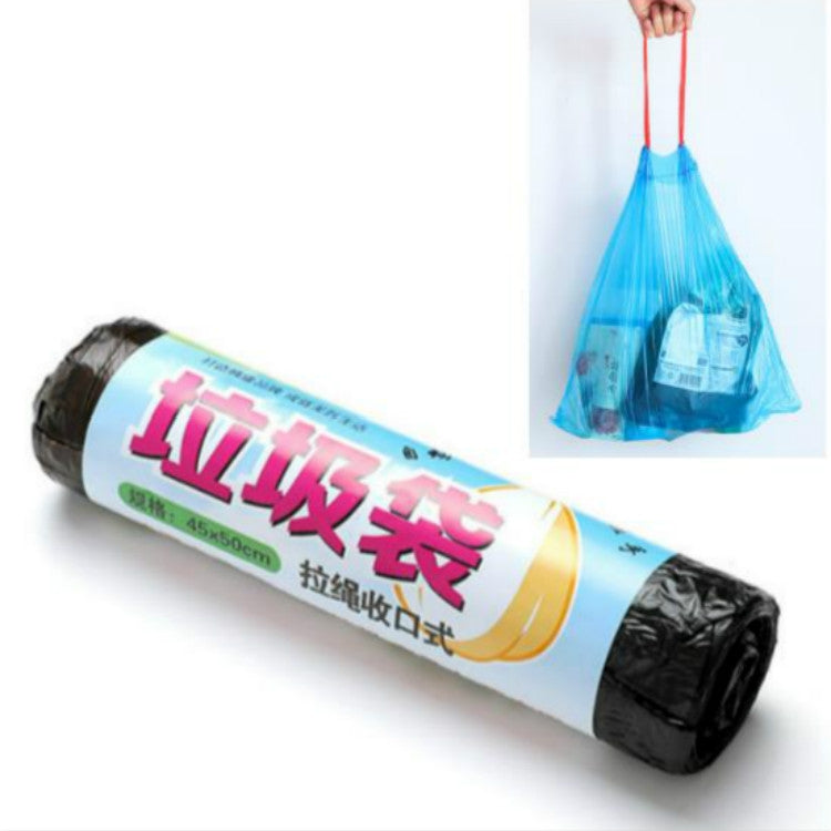 Portable Drawstring Closing Thickening Indoor Garbage Bag
