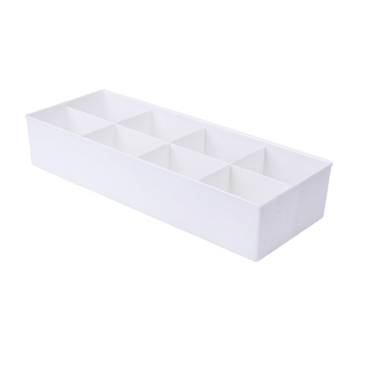 Solid Color Eight Grid Socks Underwear Storage Box