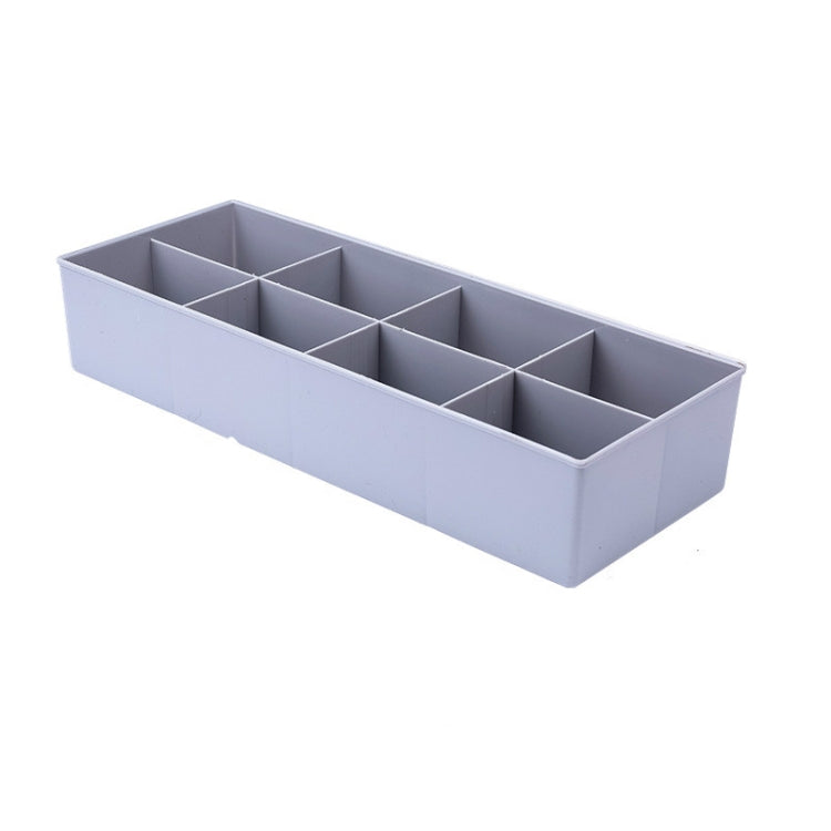 Solid Color Eight Grid Socks Underwear Storage Box