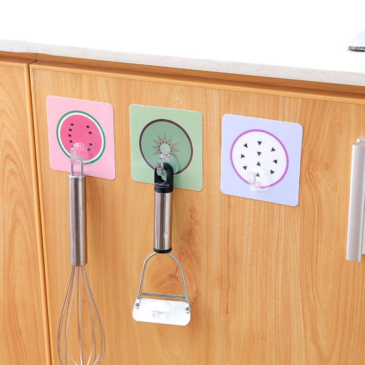 5 PCS Nail-Free Seamless Strong Adhesive Door Hooks Kitchen Bathroom Wall With Multi-Purpose Hooks