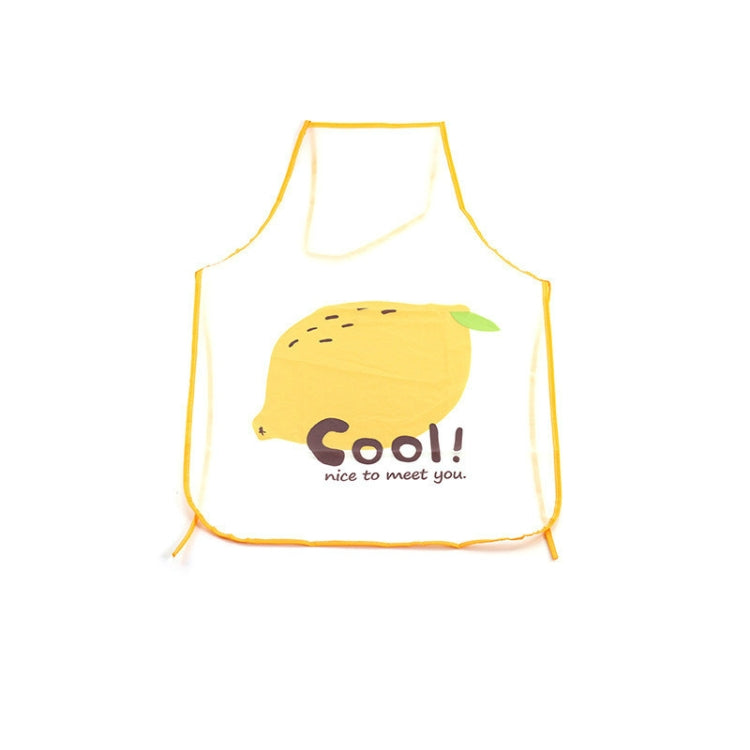 2 PCS Fruit Pattern Oilproof Translucent Waterproof Apron