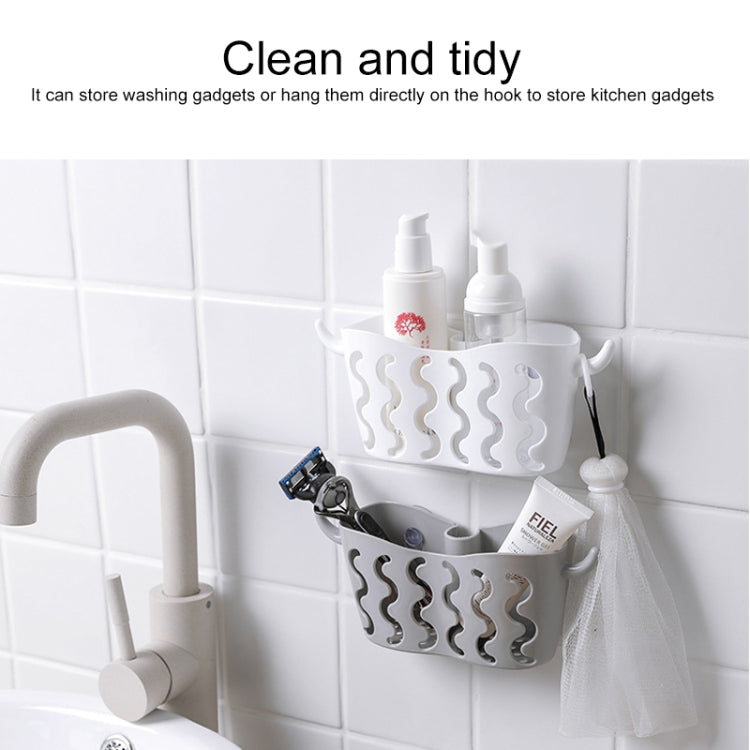2 PCS Suction Cup Storage Hanging Basket Faucet Drain Basket