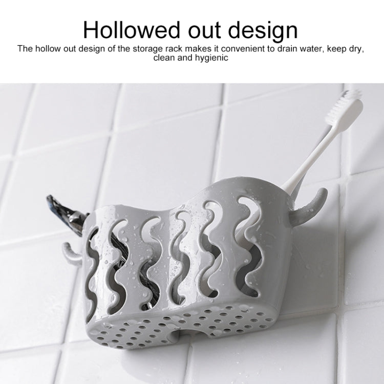 2 PCS Suction Cup Storage Hanging Basket Faucet Drain Basket