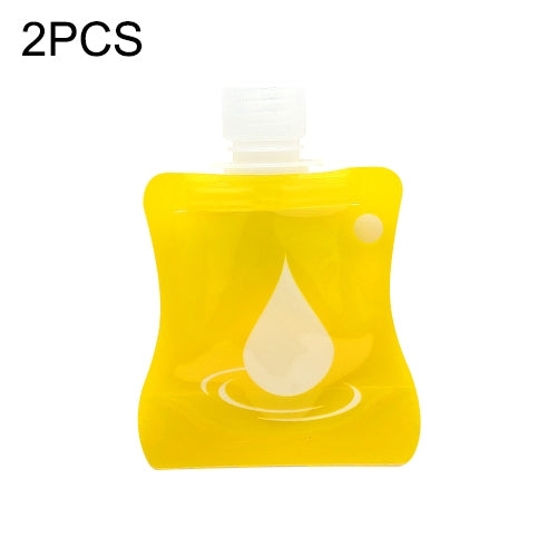2 PCS Portable Silicone Lotion Bottle Hand Sanitizer Bottle Travel Soft Pack Shampoo Shower Gel Bottle