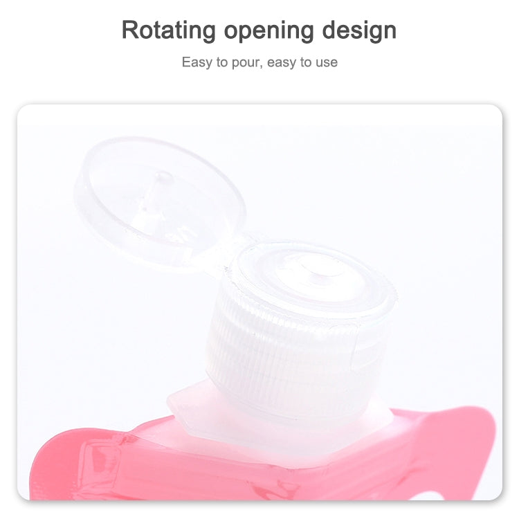 2 PCS Portable Silicone Lotion Bottle Hand Sanitizer Bottle Travel Soft Pack Shampoo Shower Gel Bottle