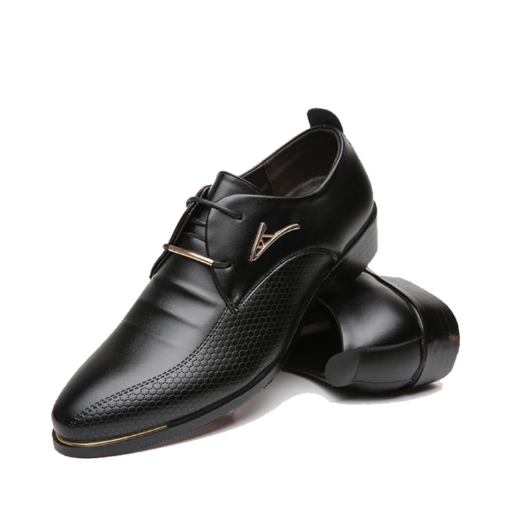 Autumn Men Breathable Leather Men Shoes Business Casual Shoes, Size:41