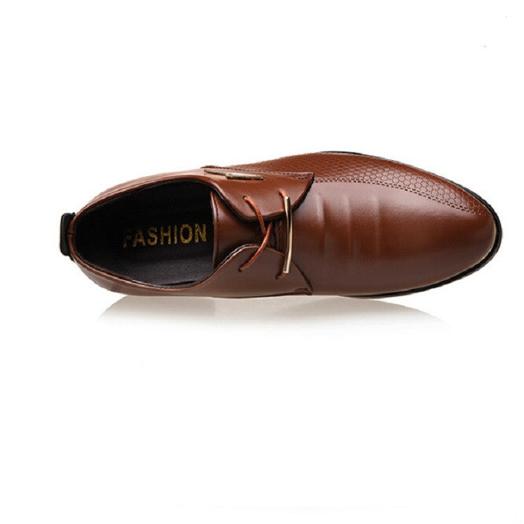 Autumn Men Breathable Leather Men Shoes Business Casual Shoes, Size:41