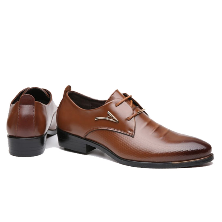 Autumn Men Breathable Leather Men Shoes Business Casual Shoes, Size:47