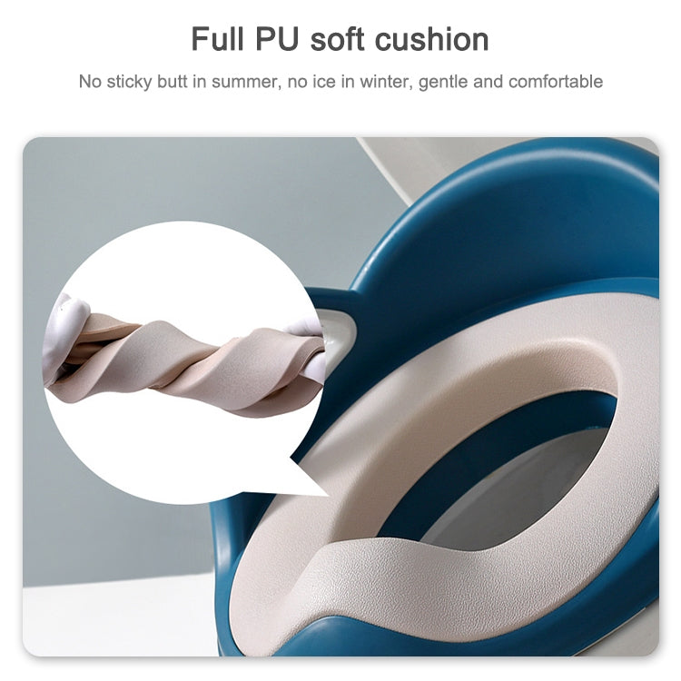 Baby Auxiliary Toilet Cushion Toilet Seat(Blue)