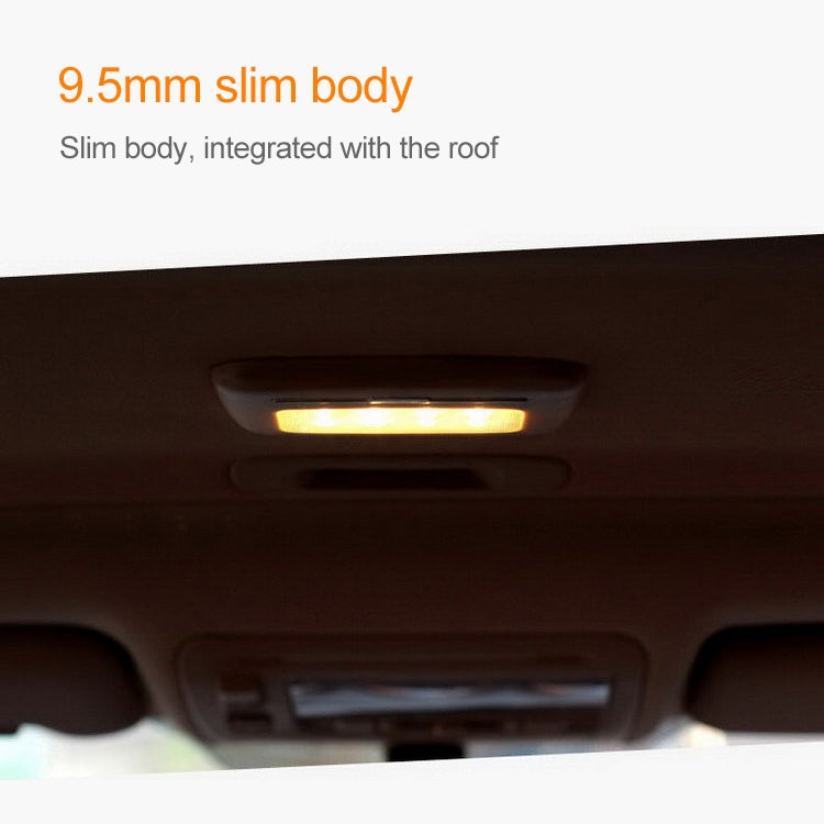 Car Interior Wireless Intelligent Electronic Products Car Reading Lighting Ceiling Lamp LED Night Light, Light Color:Yellow Light