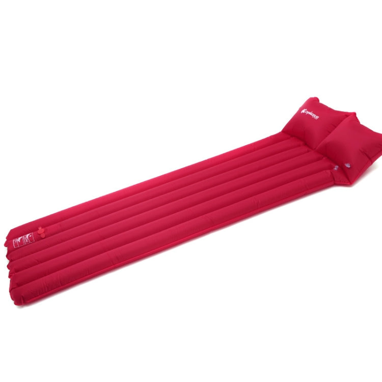 Thicken Outdoor Tourism Camping Automatic Inflatable Cushion Moisture Proof Pad Nap Mat(Red)
