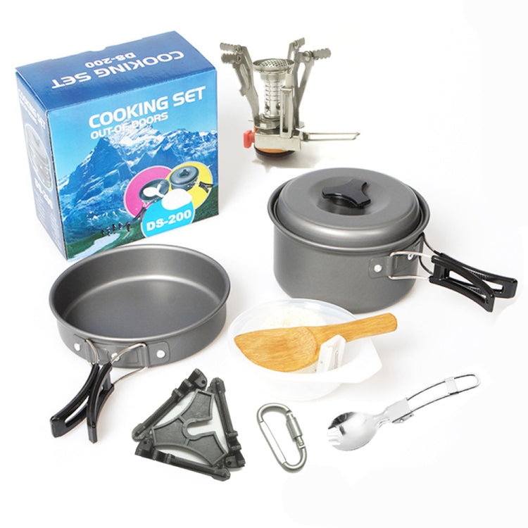 DS200 Portable Outdoor Set Boiler Head Combination Camping Pot Outdoor Cookware Set