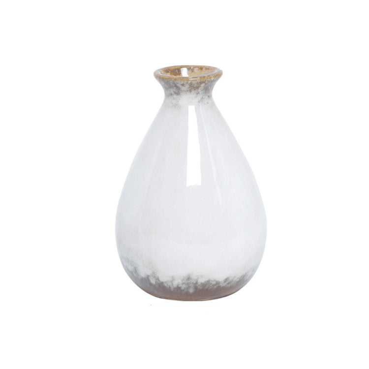 Hand-painted Mini Ceramic Vase Home Balcony Hydroponic Decorative Flower Vase Wine Bottle