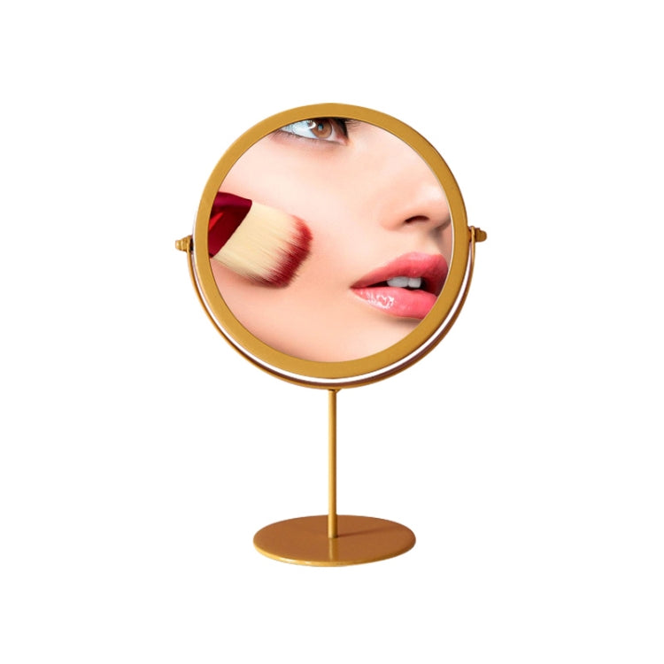 Round Wrought Iron Desktop Simple Dressing Mirror