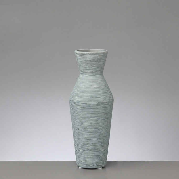 Ceramic Vase Dried Flower Insert Ornaments Home Porch Dry Vase Ornament Furnishings, Colour:  Grey