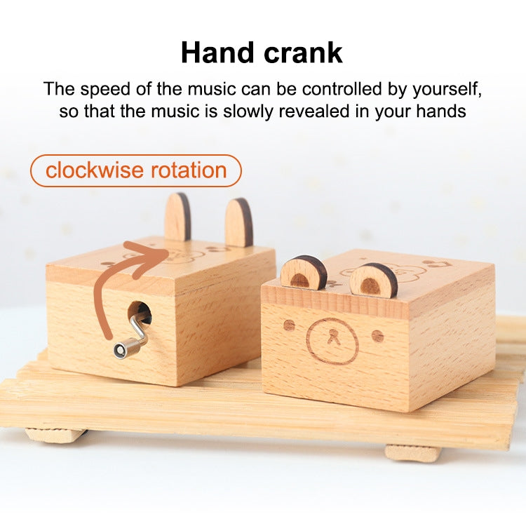 Wooden Creative Hand Shake Music Box Music Children Birthday Gift Student Gift