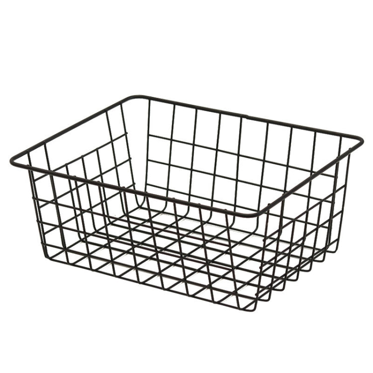 Square Wrought Iron Bath Storage Basket Snack Storage Basket