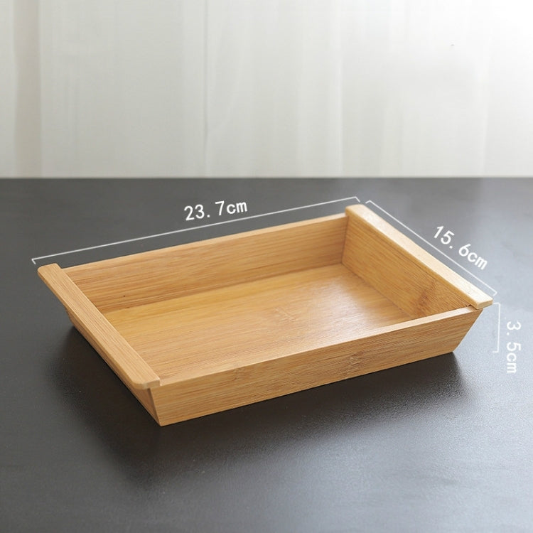 Medium Groceries Rectangular Bamboo Wooden Pallets Creative Home Desktop Fruit Platter Restaurant Trays