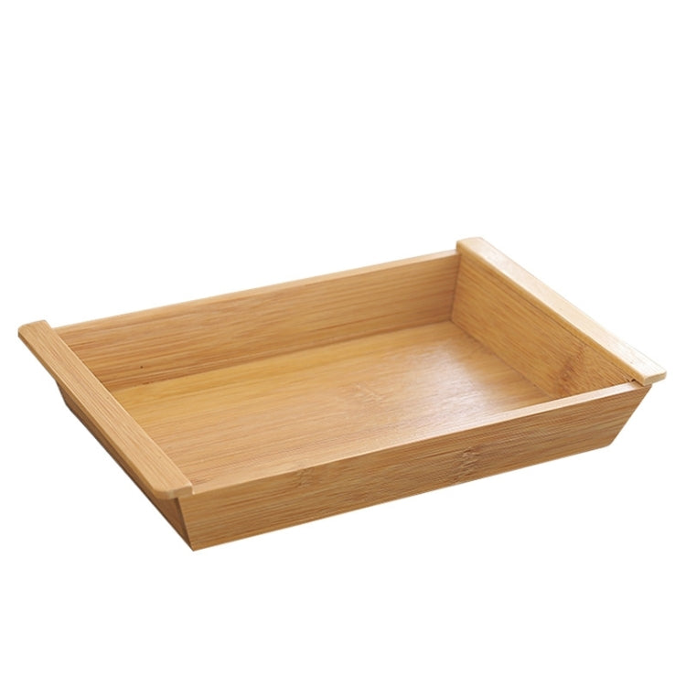 Large Groceries Rectangular Bamboo Wooden Pallets Creative Home Desktop Fruit Platter Restaurant Trays