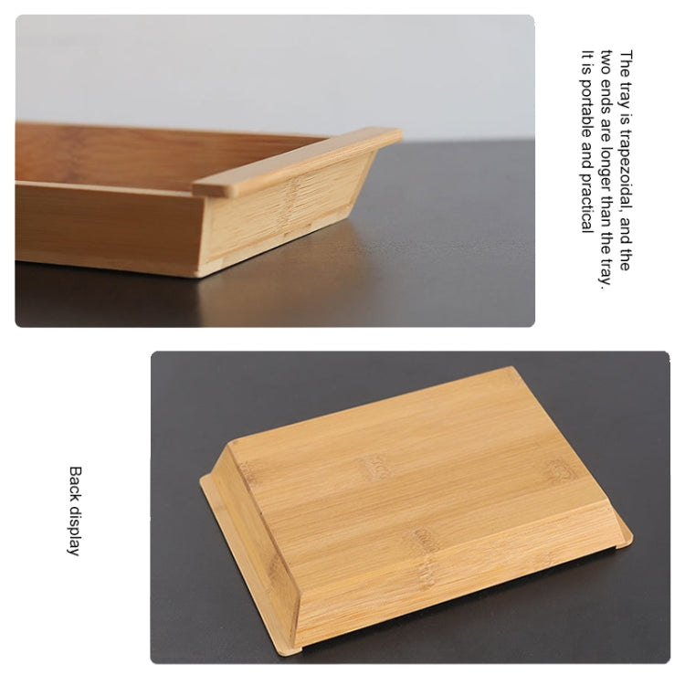 Large Groceries Rectangular Bamboo Wooden Pallets Creative Home Desktop Fruit Platter Restaurant Trays