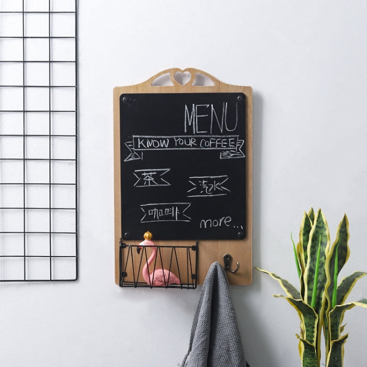 Wooden Blackboard Hanging Message Board