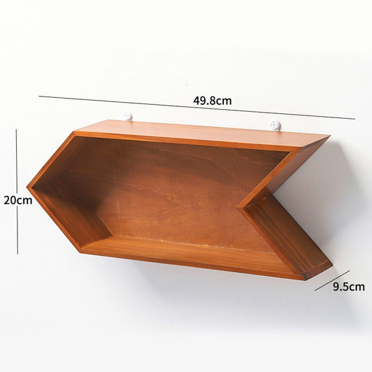 Simple Retro Old Wooden Arrow Shaped Home Living Room Bar Wall Decoration, Size:Large