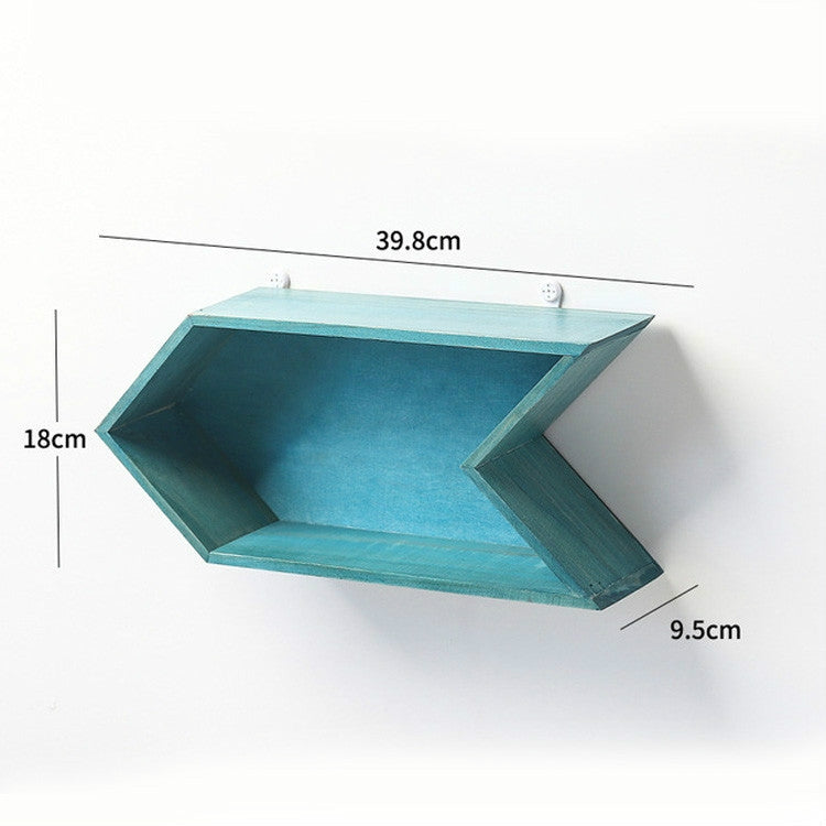 Simple Retro Old Wooden Arrow Shaped Home Living Room Bar Wall Decoration, Size:Small