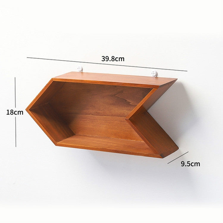 Simple Retro Old Wooden Arrow Shaped Home Living Room Bar Wall Decoration, Size:Small