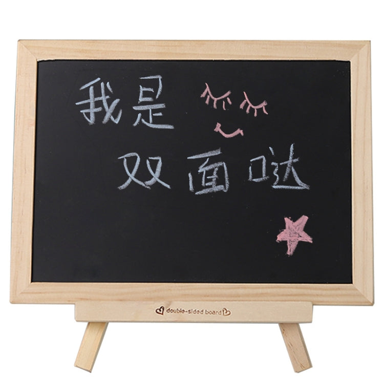 Wooden Double-sided Magnetic Small Blackboard Children's Drawing Board Home Message Board