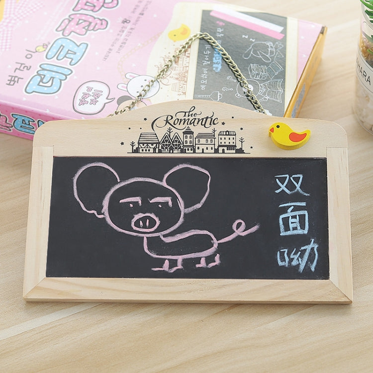 Wooden Wagnetic Hanging Mini Double-sided Small Blackboard with Eraser