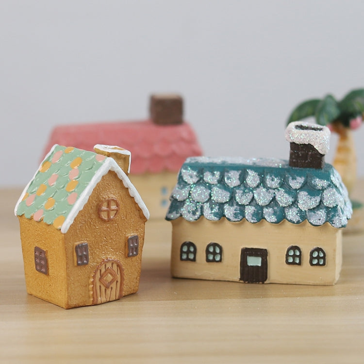Mini Micro Landscape Small House Resin Ornaments Creative Home Decorations
