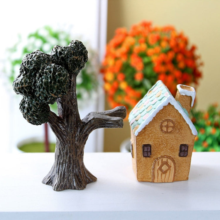 Mini Micro Landscape Small House Resin Ornaments Creative Home Decorations