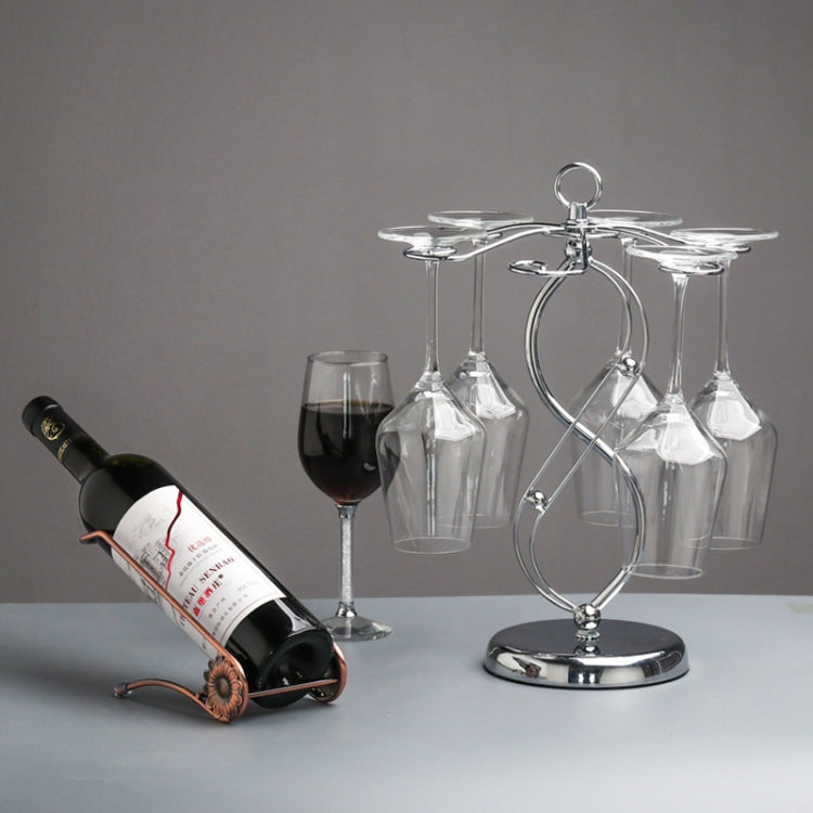 Circle Shaped Iron Inverted Wine Glass Holder Creative Home Living Room Bar Wine Holder