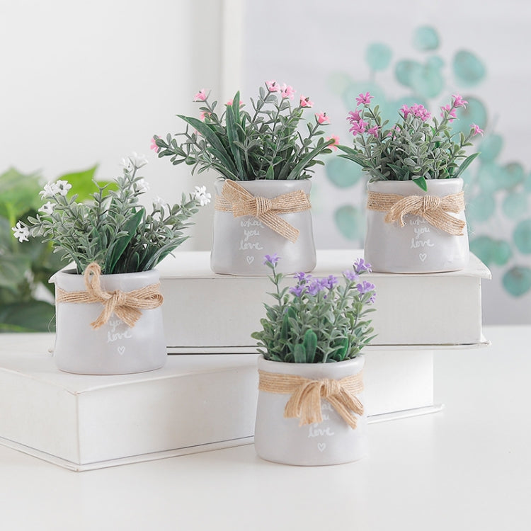 Rural Style Artificial Flower Fake Flower Small Bonsai Ornaments Decorations