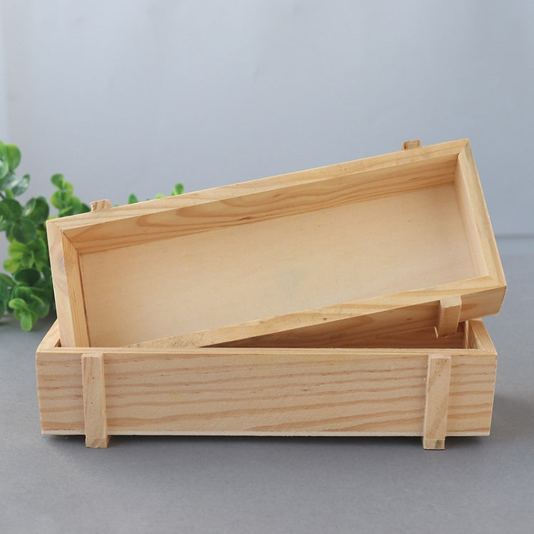 Raw Wood Succulent Flower Pots Home Balcony Plant Storage Flower Long Wooden Boxes
