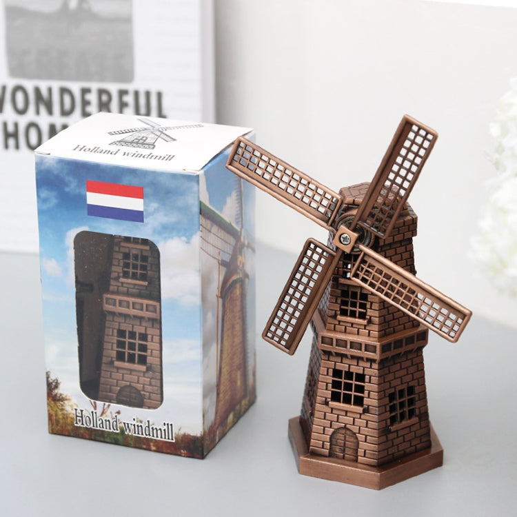 Metal Crafts Windmill Model Ornaments Decoration