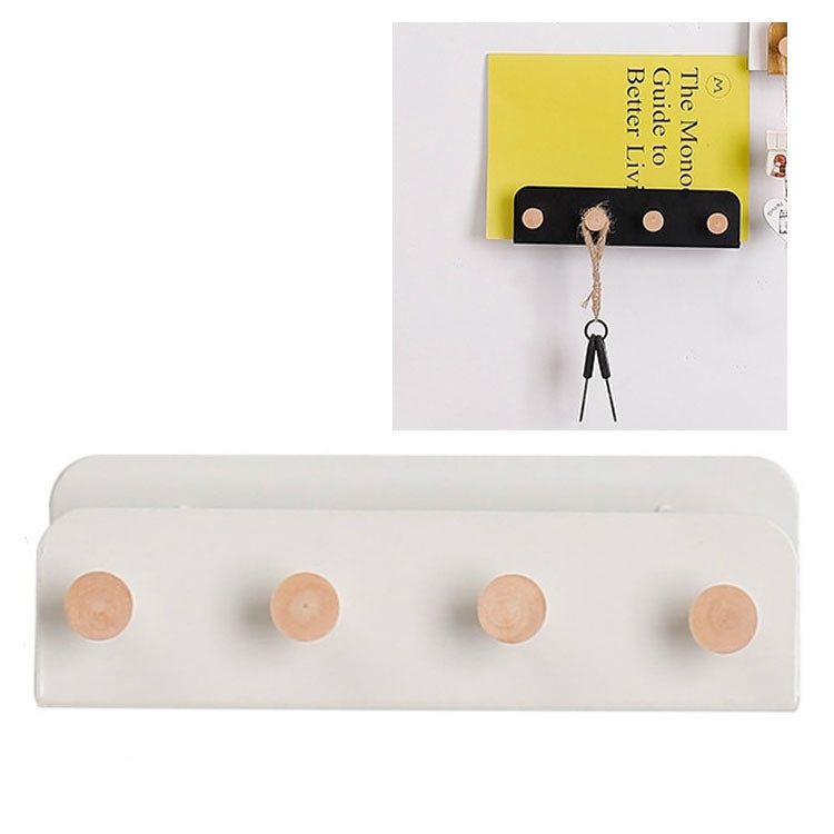 Wind Wall Shelf Creative Wall Hanging Partition Plate Iron Wrought Iron Hook Ledge(White)