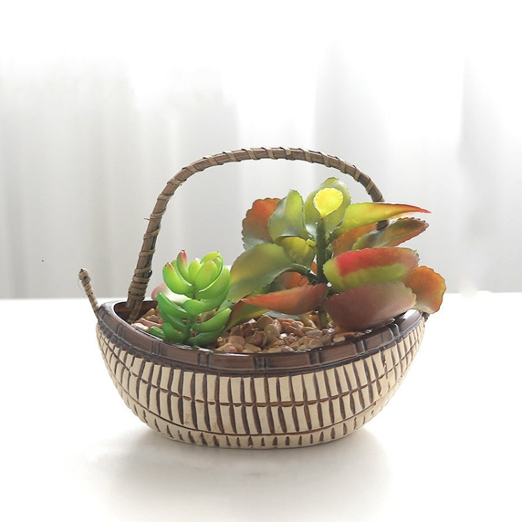 Simulation Succulent Bonsai Desktop Decoration Green Plant Potted Ornaments Plant Crafts